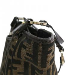 Pre Owned Fendi Tobacco Zucca Canvas Chef Shopper Tote