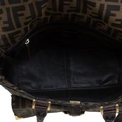 Pre Owned Fendi Tobacco Zucca Canvas Classico No.3 Shopper Tote