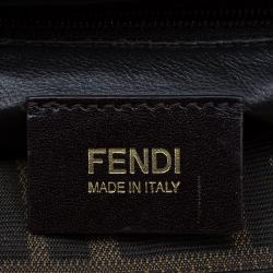 Pre Owned Fendi Tobacco Zucca Canvas Classico No.3 Shopper Tote