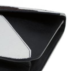 Pre Owned Fendi Multicolor Calf Hair and Leather 2Jours Envelope Clutch