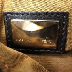 Pre Owned Fendi Brown Zucca Canvas Chef Shoulder Bag