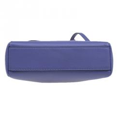 Pre Owned Fendi Viola Nappa Leather Micro Peekaboo Bag