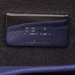 Pre Owned Fendi Viola Nappa Leather Micro Peekaboo Bag