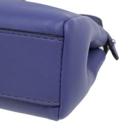 Pre Owned Fendi Viola Nappa Leather Micro Peekaboo Bag