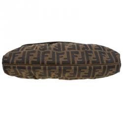 Pre Owned Fendi Tobacco Zucca Canvas Small Chef Shoulder Bag