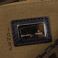 Pre Owned Fendi Tobacco Zucca Canvas Small Chef Shoulder Bag