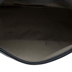 Pre Owned Fendi Black Canvas Borsa Tape Shoulder Bag