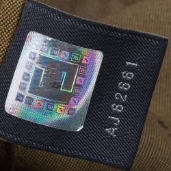 Pre Owned Fendi Tobacco Zucca Canvas Chef Shopper Tote