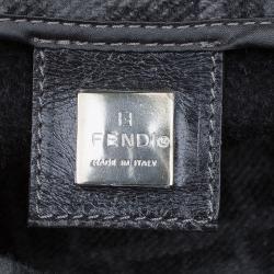 Pre Owned Fendi Ash Grey Cashmere Mama Shoulder Bag