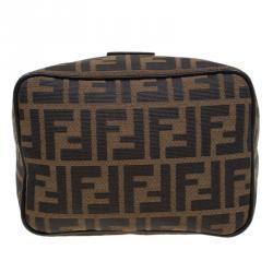 Pre Owned Fendi Tobacco Zucca Canvas Hobo