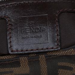 Pre Owned Fendi Tobacco Zucca Canvas Hobo