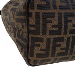 Pre Owned Fendi Tobacco Zucca Canvas Hobo