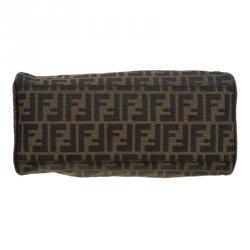 Pre Owned Fendi Brown Zucca Canvas Chef De Jour Bag