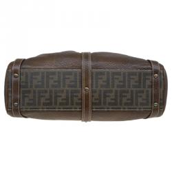 Pre Owned Fendi Brown Leather Medium Magic Satchel