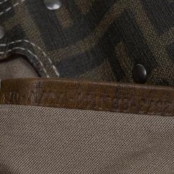 Pre Owned Fendi Brown Leather Medium Magic Satchel