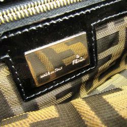 Fendi Beige Zucca Woven Canvas Baguette Bag