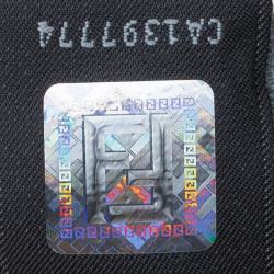 Pre Owned Fendi Grey Leather Python Lined Large Peekaboo Top Handle Bag