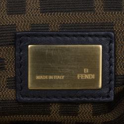 Pre Owned Fendi Purple Leather Large Peekaboo Top Handle Bag