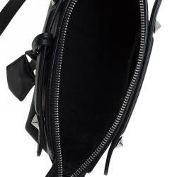 Pre Owned Fendi Black Leather Mini By The Way Crossbody Bag