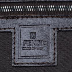 Pre Owned Fendi Tobacco Zucca Canvas Tote