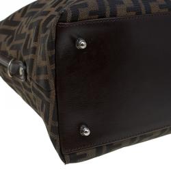 Pre Owned Fendi Tobacco Zucca Canvas Tote