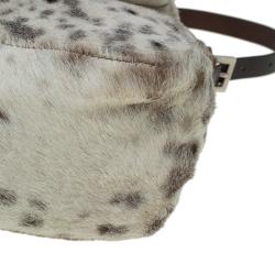 Pre Owned Fendi Beige/Brown Pony Hair Mama Forever Shoulder bag