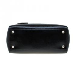 Pre Owned Fendi Black Saffiano Leather Small 2Jours Tote