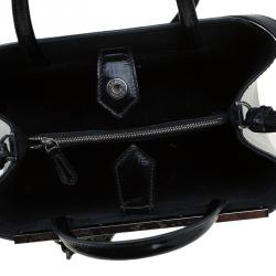 Pre Owned Fendi Black Saffiano Leather Small 2Jours Tote