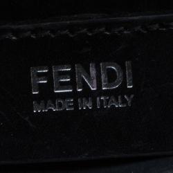 Pre Owned Fendi Black Saffiano Leather Small 2Jours Tote