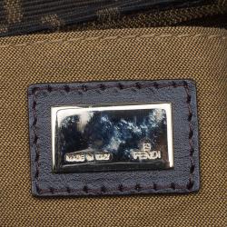 Pre Owned Fendi Tobacco Zucca Canvas Small Chef Shoulder Bag