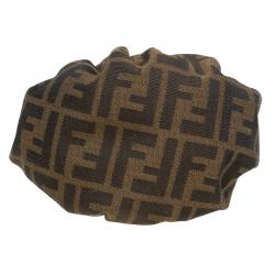 Pre Owned Fendi Tobacco Zucca Canvas Mini Chef Bag