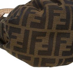 Pre Owned Fendi Tobacco Zucca Canvas Mini Chef Bag