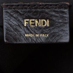 Pre Owned Fendi Tobacco Zucca Canvas Shopping Tote