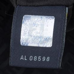 Pre Owned Fendi Black Zucchino Canvas Mini Mama Baguette Bag