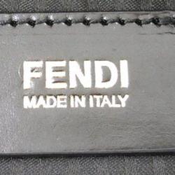 Pre Owned Fendi Bi Color Leopard Print Canvas Mia Hobo