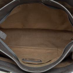 Pre Owned Fendi Grey Selleria Leather Tote