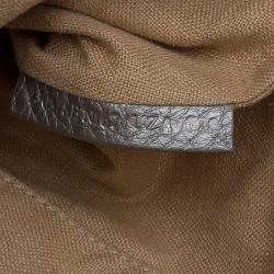 Pre Owned Fendi Grey Selleria Leather Tote