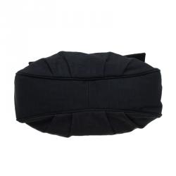 Pre Owned Fendi Black Zucca Fabric Mia Shoulder Bag