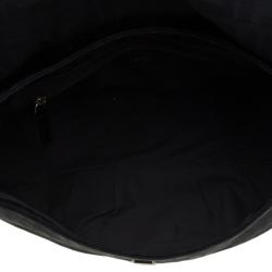 Pre Owned Fendi Black Zucca Fabric Mia Shoulder Bag