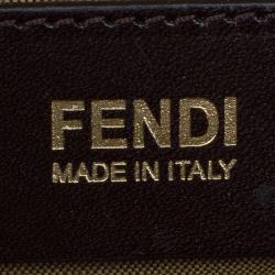 مملوكة مسبقًا حقيبة كتف فندي باغويت كونفيرتيبل كبيرة جلد بنية فاتحة