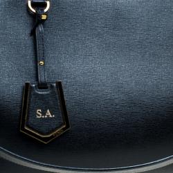 Pre Owned Fendi Black Saffiano Leather 2Jours Tote