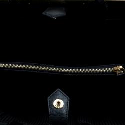 Pre Owned Fendi Black Saffiano Leather 2Jours Tote