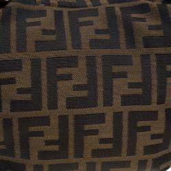 Pre Owned Fendi Tobacco Zucca Canvas Chef Chain Hobo