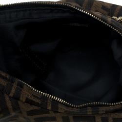 Pre Owned Fendi Tobacco Zucca Canvas Chef Chain Hobo