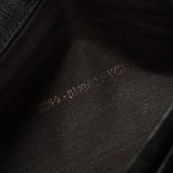 Pre Owned Fendi Black Zucchino Leather Continental Wallet