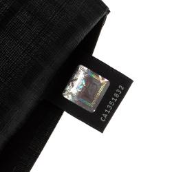 Pre Owned Fendi Black Zucchino Leather Continental Wallet