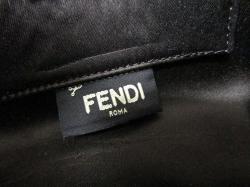 Pre Owned Fendi Bi Color Elite Vitello Leather Clutch Bag