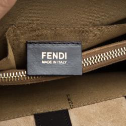 Pre Owned Fendi Tobacco Zucca Canvas and Calf Hair 2Jours Tote