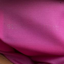 Pre Owned Fendi Pink/Red Zucchino Canvas Mama Forever Shoulder Bag