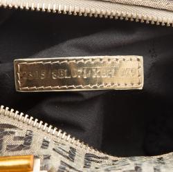 Fendi Multicolor Zucchino Canvas Mini Sequins Forever Bauletto Boston Bag